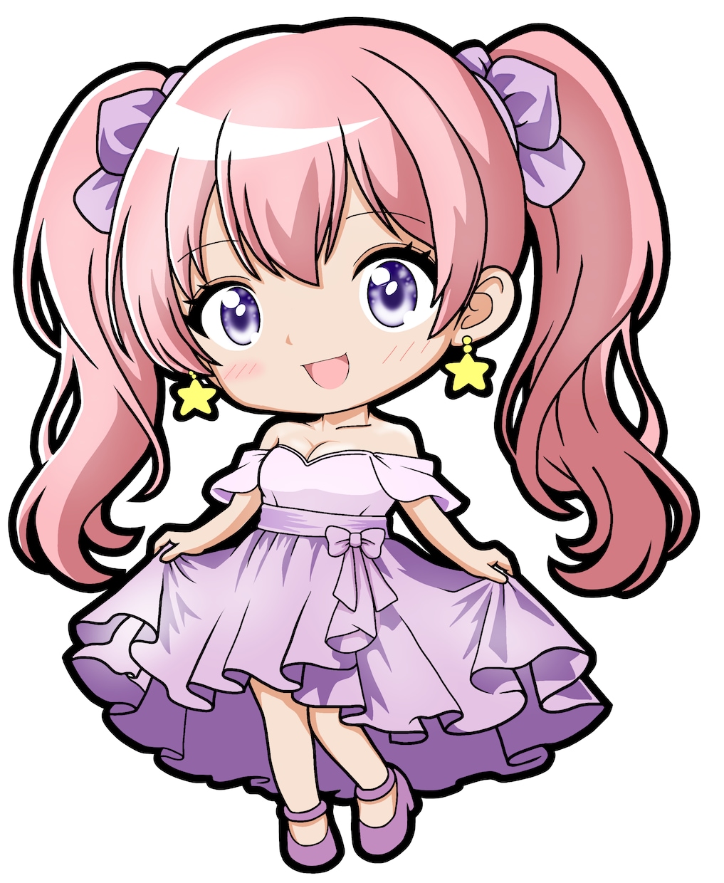 配信用イラスト・ミニキャラ・アイコン描きます 可愛いイラストやアバターで配信に役立ちます！ イメージ7