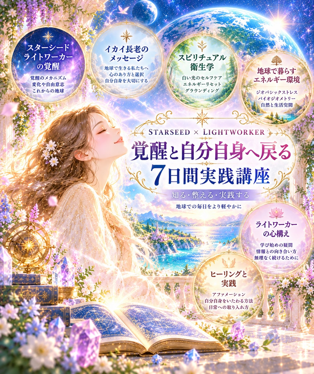 スターシード・ライトワーカー覚醒と整え方を伝えます スピリチュアル衛生学を学び自分自身へ戻るヒーリング付き イメージ4