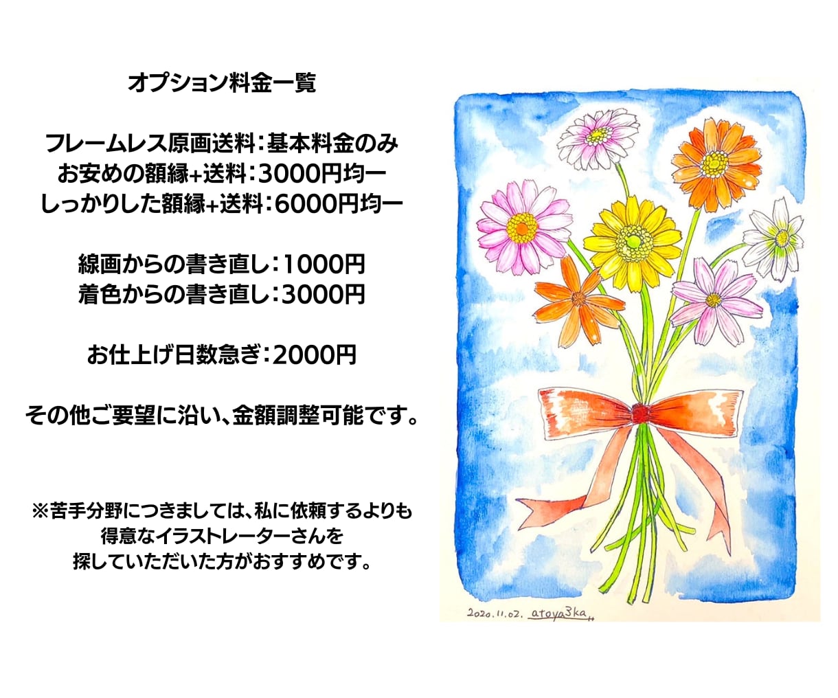 手元に届く！高品質アナログ描き込み水彩画描きます 繊細なタッチで商用利用/著作権譲渡OK♪装飾・鑑賞・広告に♪ イメージ8