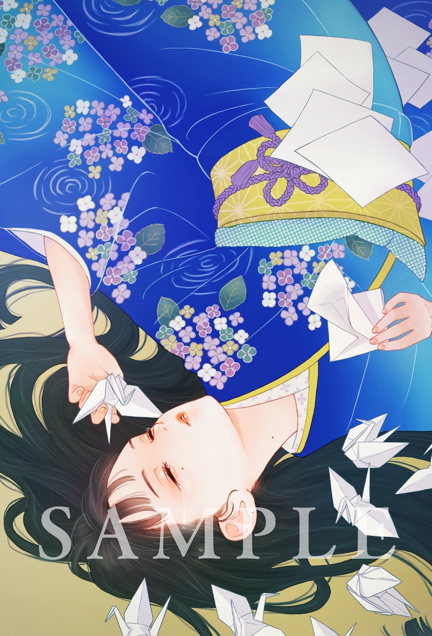 日本の美人画風のキャラクターイラスト制作します キャラを和風テイストでお披露目したいときに イメージ1