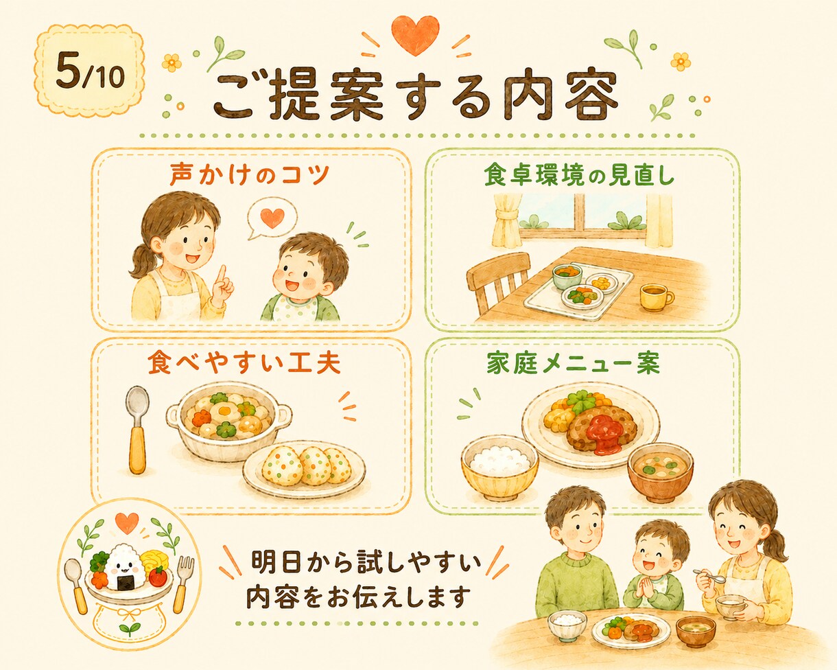保育士×調理師が食べない子のごはん相談に乗ります 「食べない子のごはん時間をラクに イメージ5
