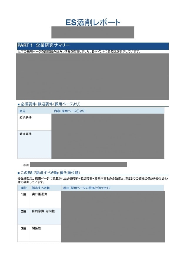 現役採用担当が就活ESを採点・添削します ES添削｜理系/文系/院生｜大手対策｜書類通過率UP イメージ2