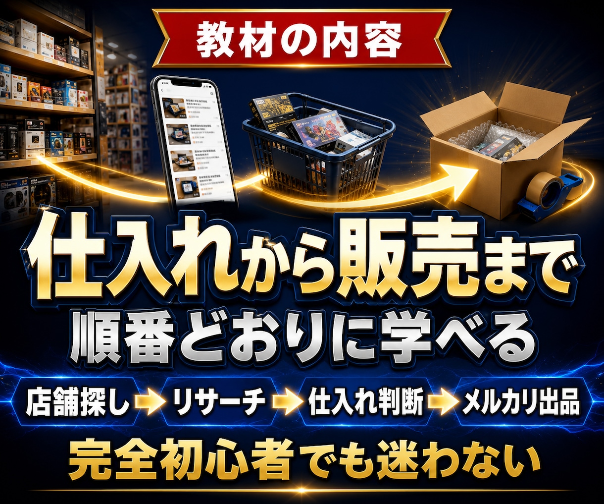 初心者向け店舗せどりの始め方を教えます １ヵ月無料サポート付き（副業初心者向け） イメージ2