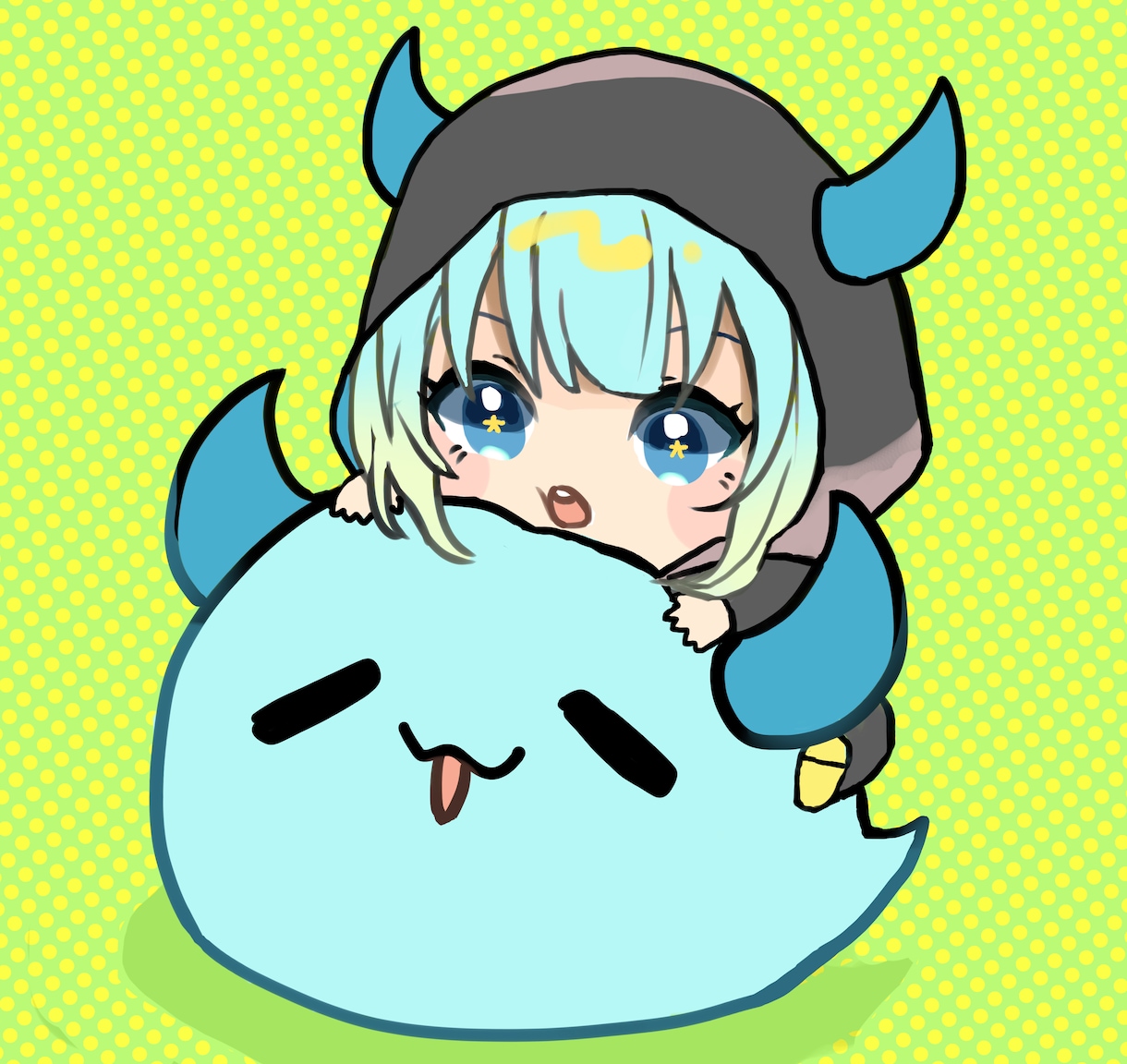 アイコンイラスト作成します 商用利用OK！シンプルアニメ塗りイラスト イメージ1
