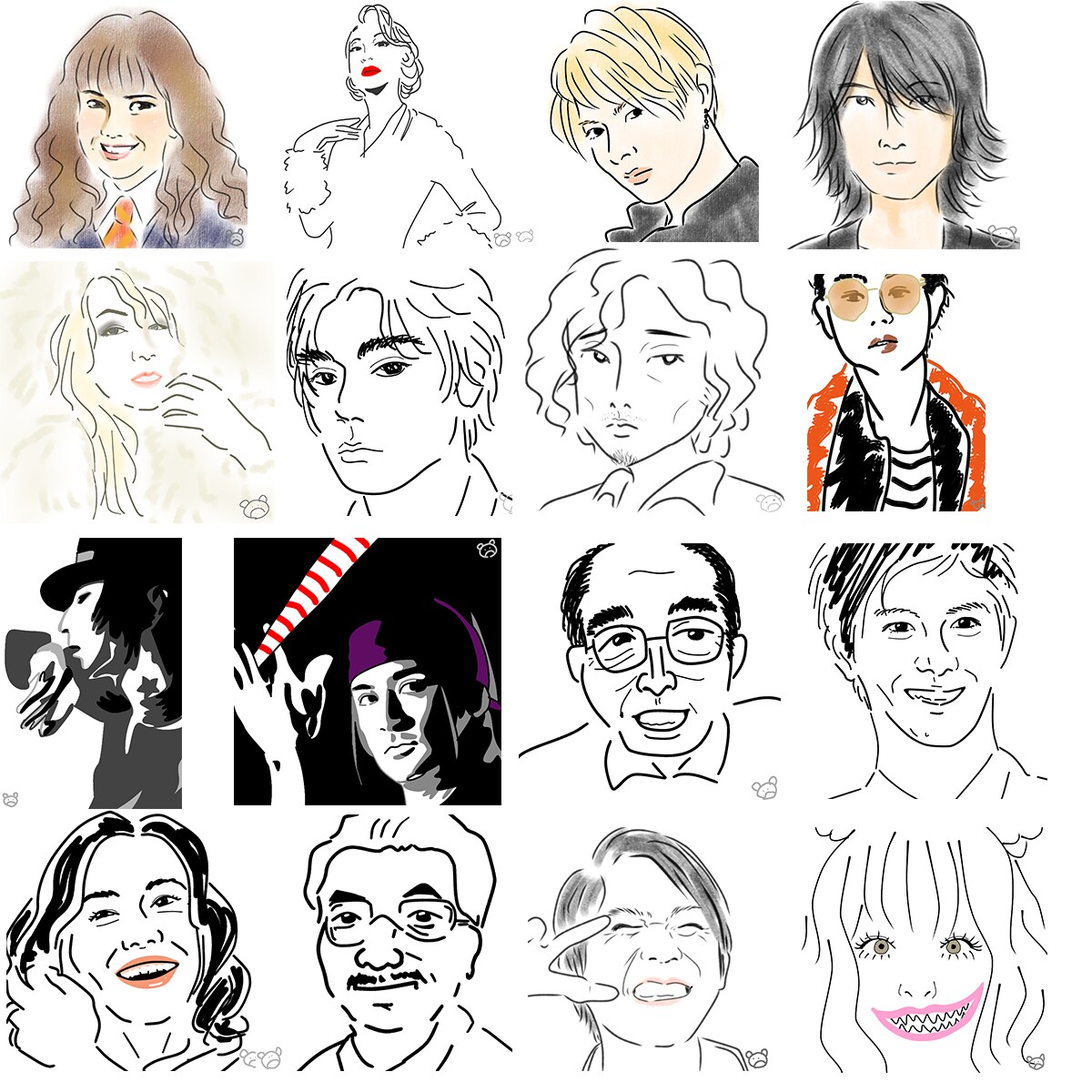 SNS用似顔絵アイコン作成します お好みのタッチで自由に似顔絵！ イメージ9