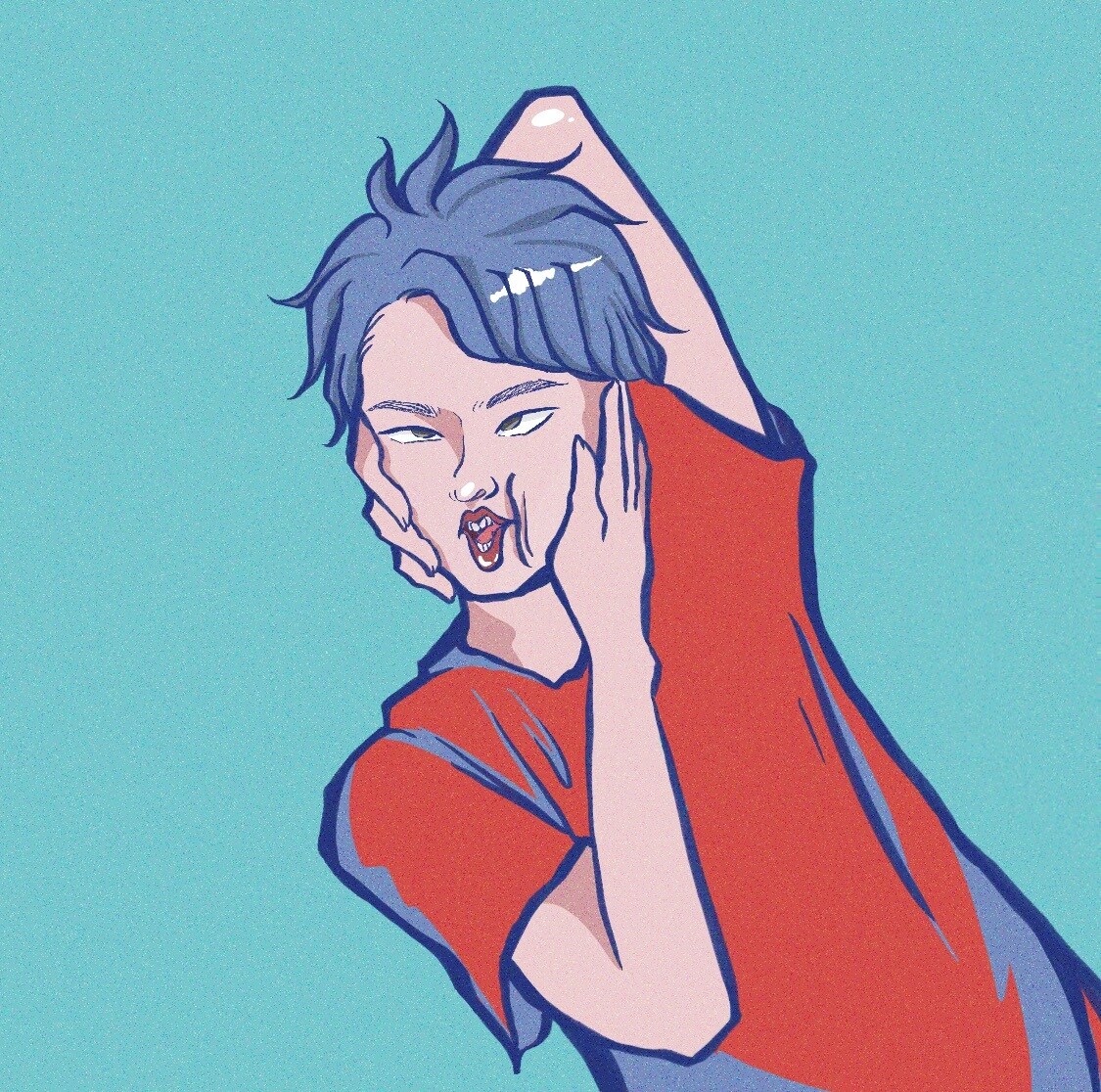 お洒落なアイコン描きます 派手な色使い、表情豊かなアイコン制作します！ イメージ4