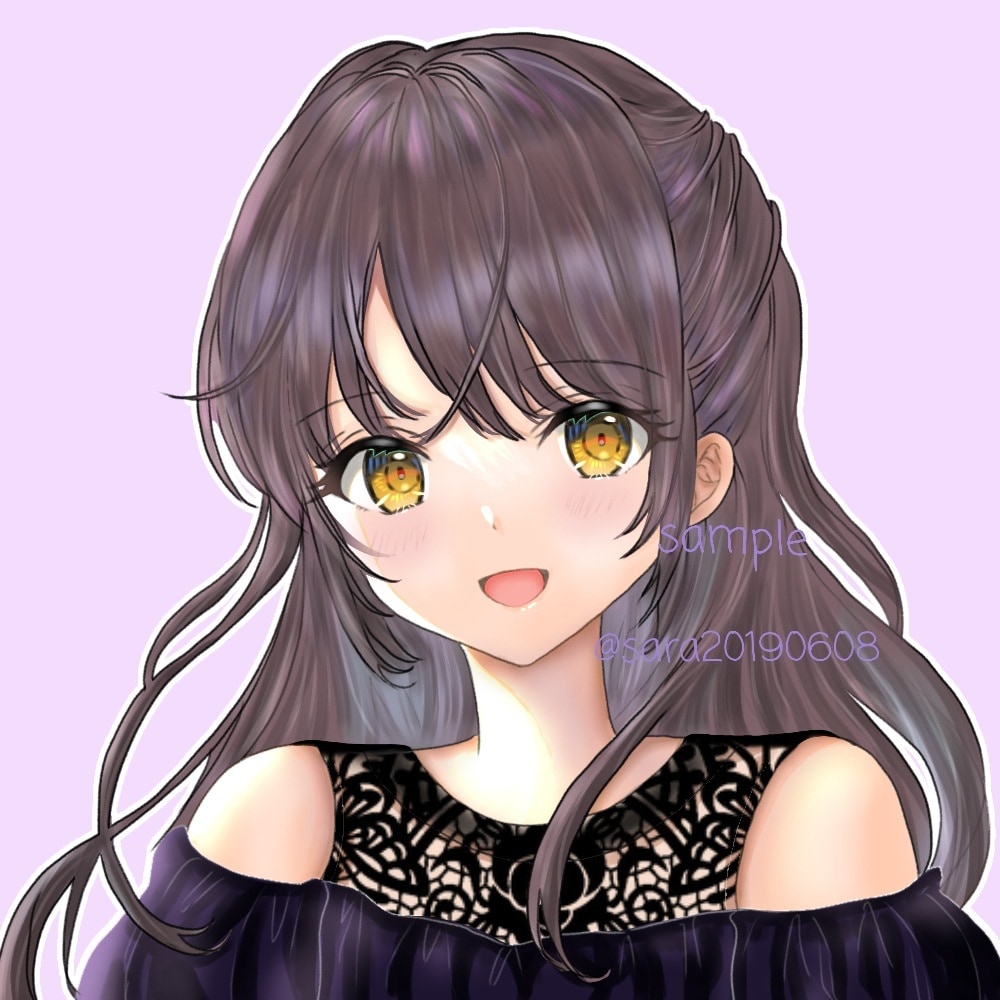 SNS用アイコンイラスト(デジタル)描きます 世界にひとつだけの素敵なアイコンを作りましょう！ イメージ5