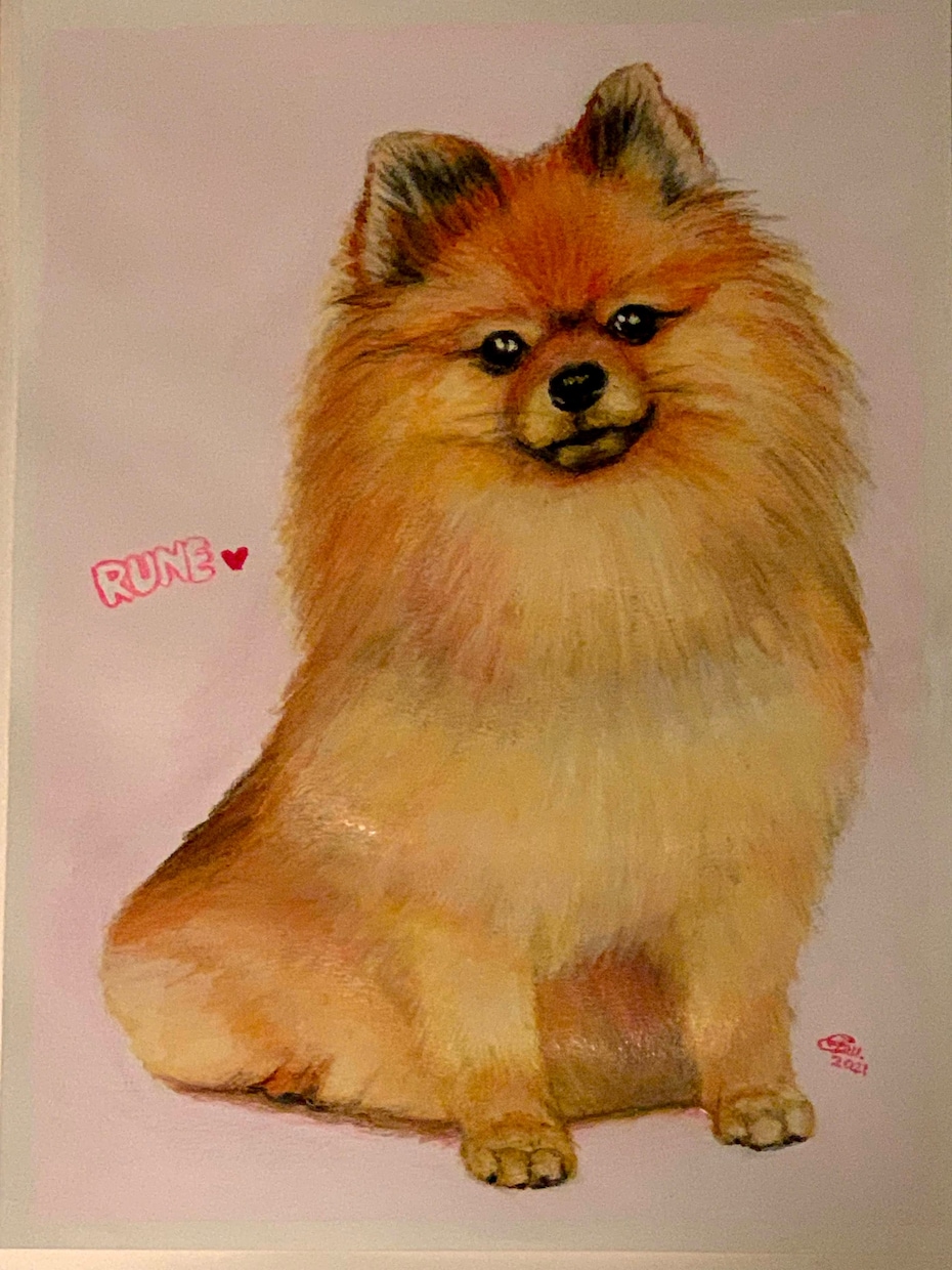 写真から愛犬の似顔絵を描きます 大切な家族の一枚を形に虹の橋を渡った子の思い出にいかが？ イメージ4