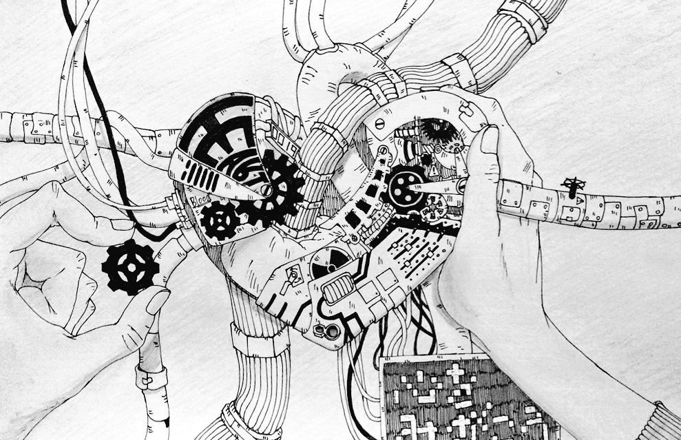 モノクロアート描きます ゼンタングル風のイラストいかがですか？ イメージ1