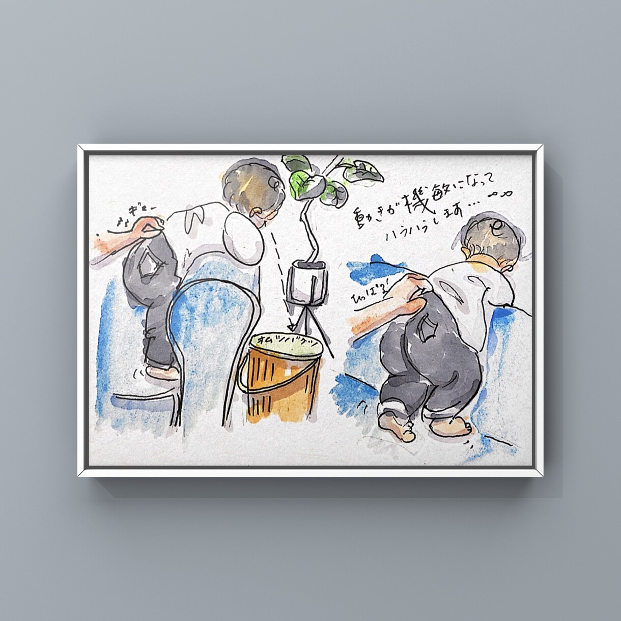 子供イラスト似顔絵、SNS用挿絵描きます ペンと色鉛筆や水彩で味のあるタッチでほのぼのイラスト イメージ7