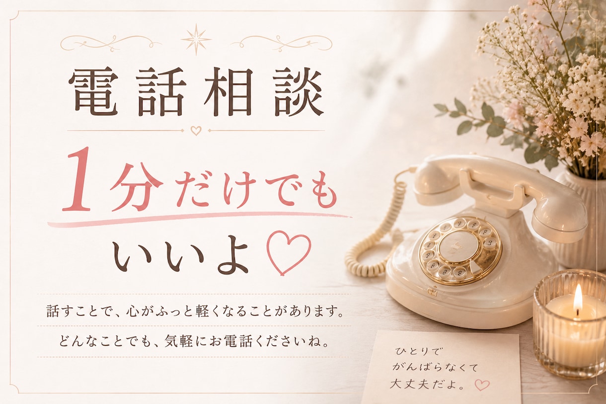 お話しを聞きます 何でも聞きます。お話ししてくださいね。1分でも大丈夫です。 イメージ1
