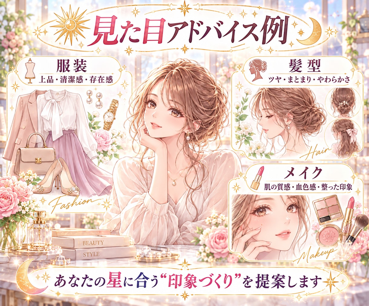 仕事で輝く見た目と強みを星から鑑定します 太陽・MC・金星からあなたの魅せ方と仕事の強みを読み解く イメージ7