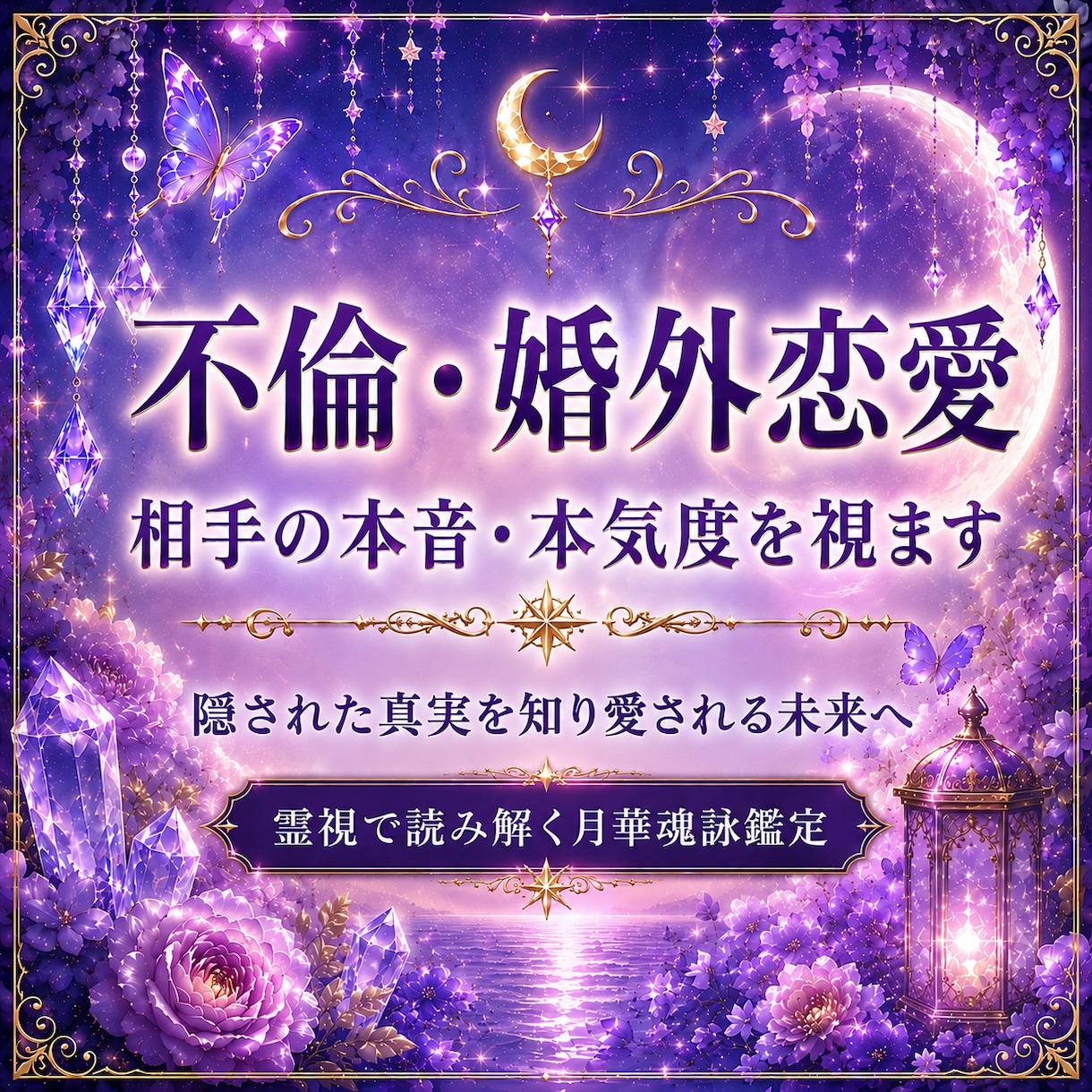 不倫・婚外恋愛。あの人の本音と本気度を占います 隠された気持ち・あなたへの本心・今後の流れを読み解きます イメージ1