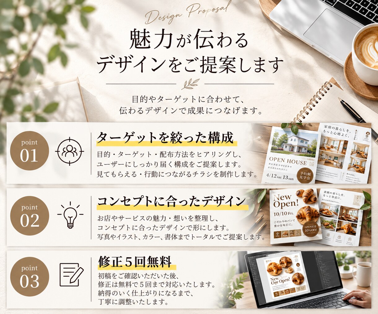 伝わるパンフレット・リーフレットを制作します 魅力を最大限伝えるパンフレットを丁寧にデザイン イメージ4