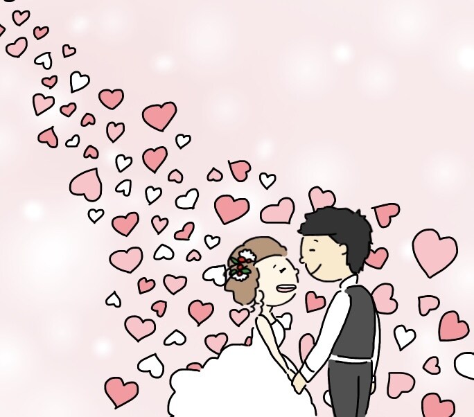 結婚式、アイコンなど用途に応じてイラスト作成します 何度でも修正可能！沢山の要望を言っていただいて構いません！ イメージ2