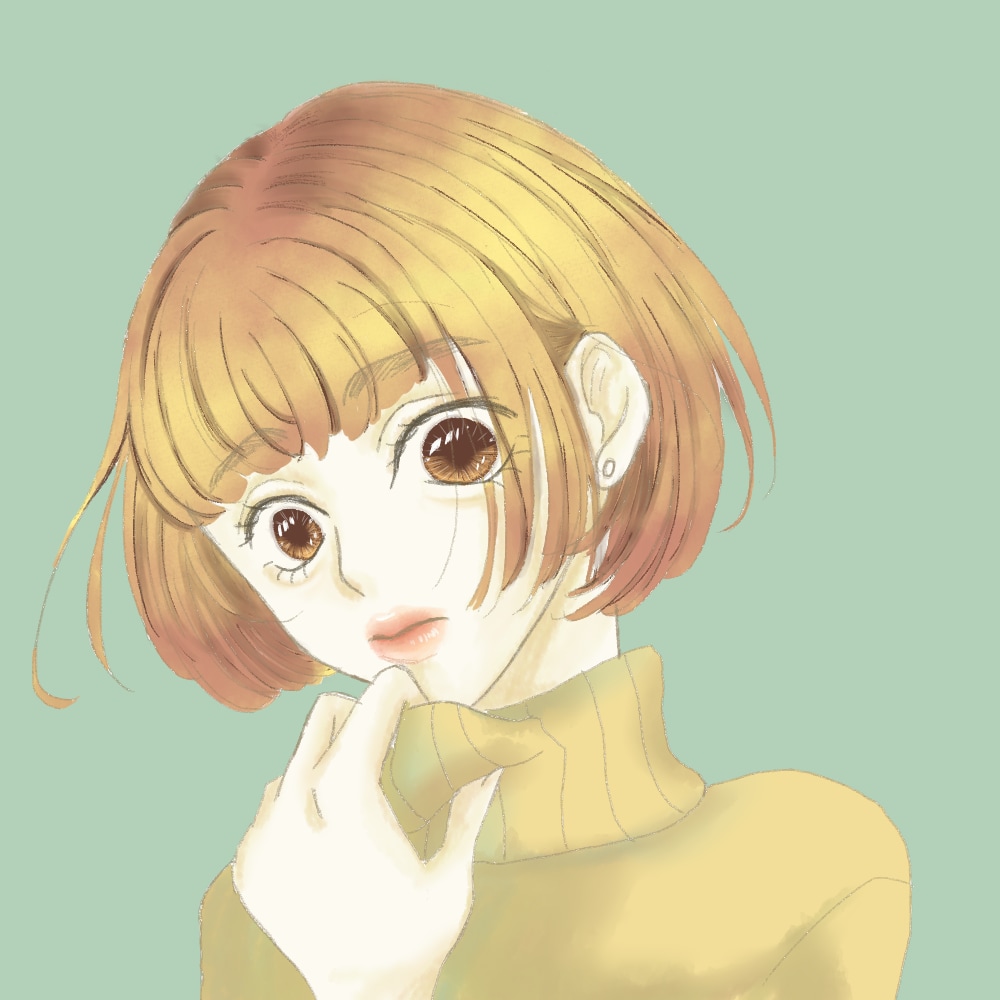 リアル寄りな女性のアイコン描きます 水彩風でおしゃれに可愛く仕上げます！ イメージ5