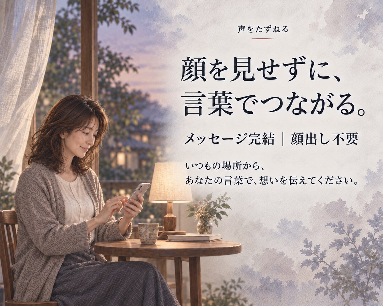 あの人の声で、あなたへの手紙をお届けします 自分にかけられなかった一言で未来が開かれる イメージ7
