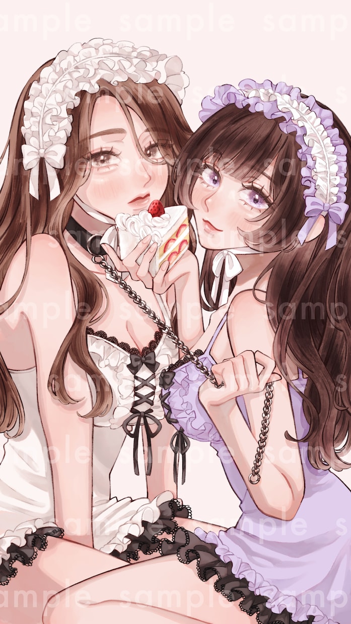 やわらかな厚塗り調の女の子イラストを制作いたします 商用利用料込み｜アイコン・サムネ・MV・配信背景・一枚絵など イメージ7