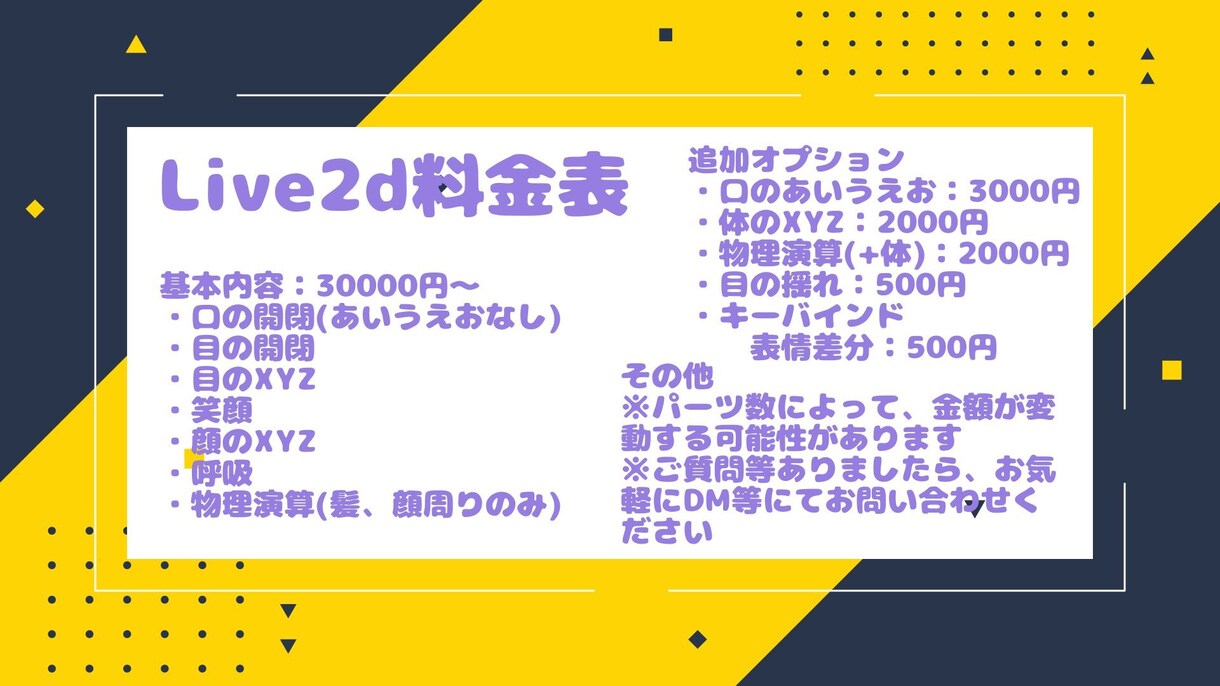現役VがLive2dモデルを素敵にモデリングします お手頃価格で素敵にモデリング！ イメージ2