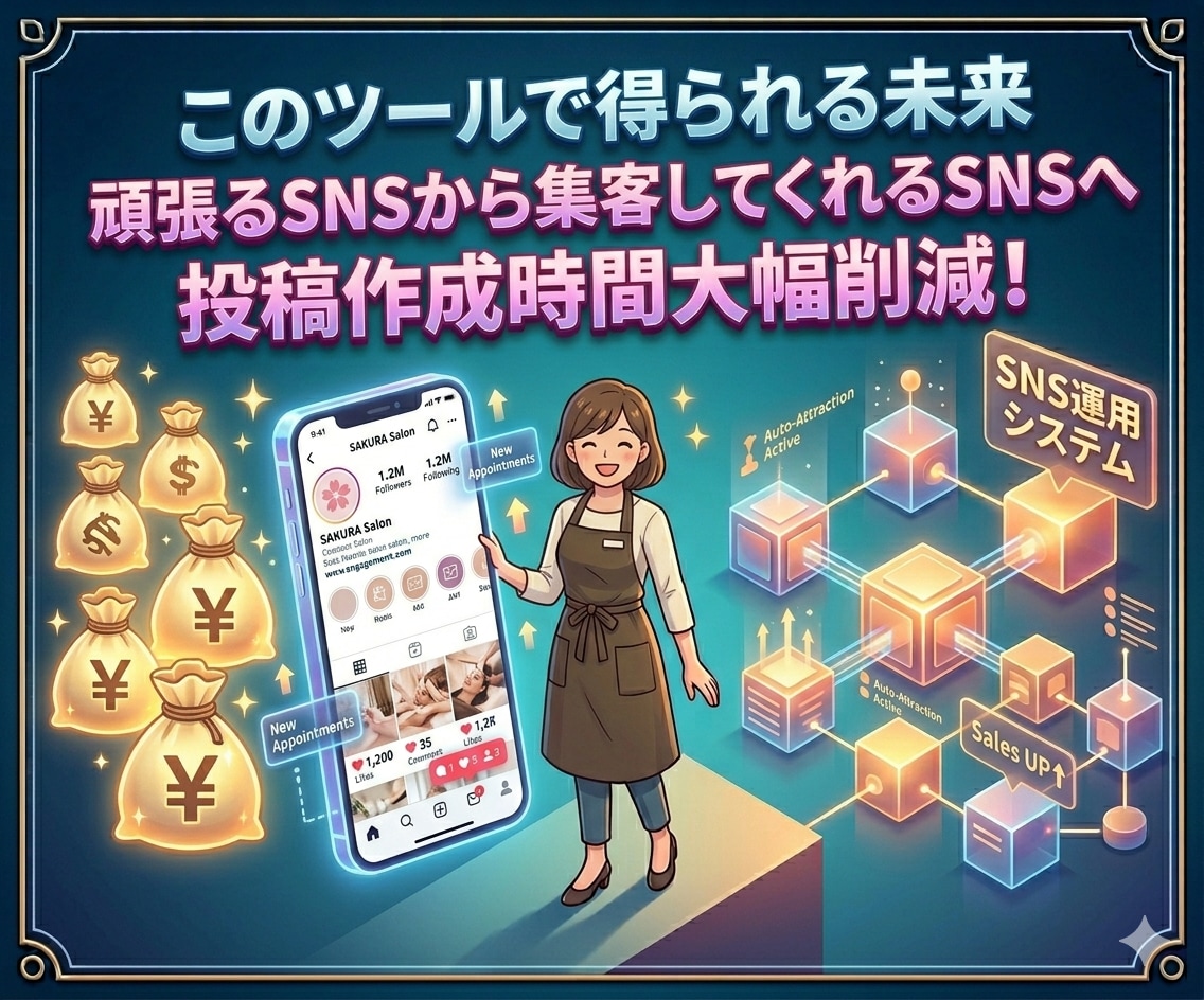 サロンや店舗のインスタ集客は、機械音痴でもできます インスタが苦手なサロン・店舗オーナーの方へ！スマホでOK イメージ7