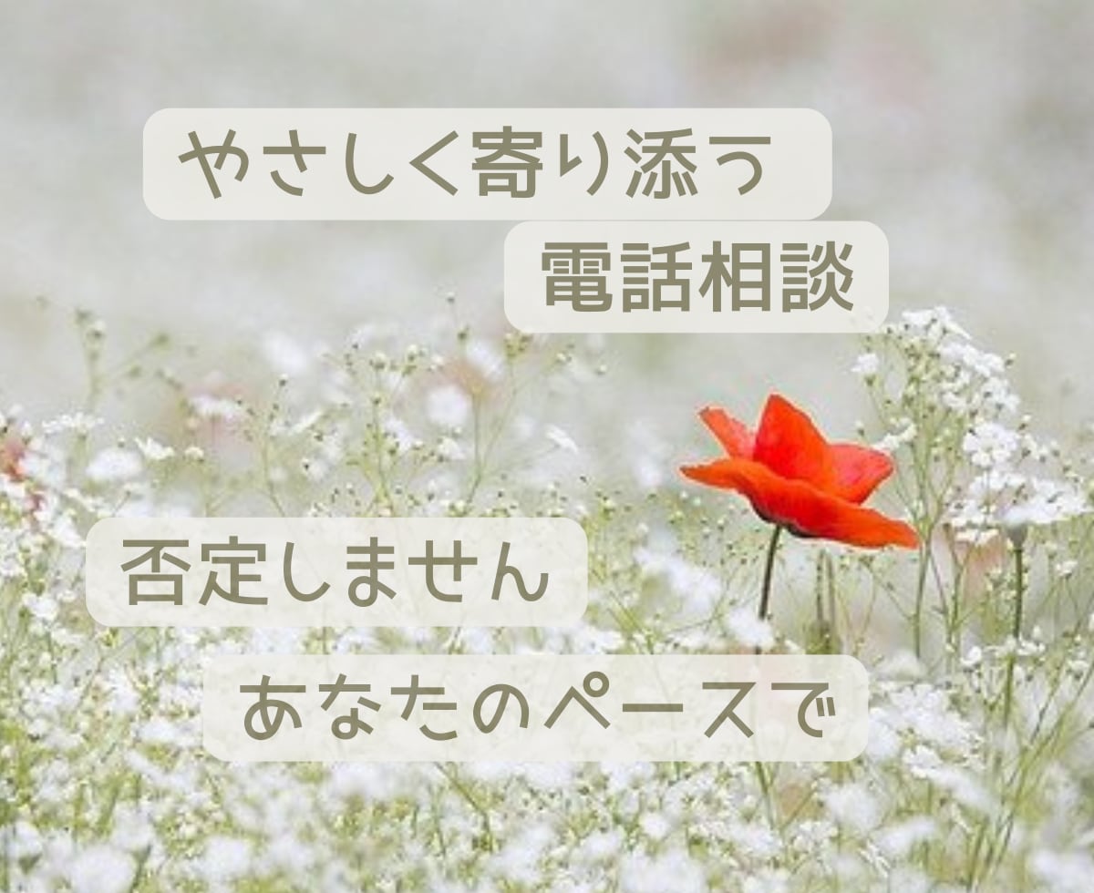 女性限定 ☘ 言葉にならない気持ち、静かに聴きます うまく話せなくても大丈夫／安心できる電話相談／匿名OK イメージ4