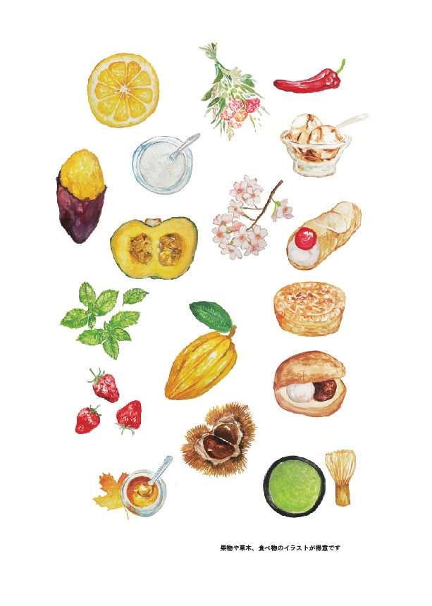 絵画風イラストを使用したポスターを作成します スイーツ、食品を柔らかなタッチで魅力付けします イメージ6