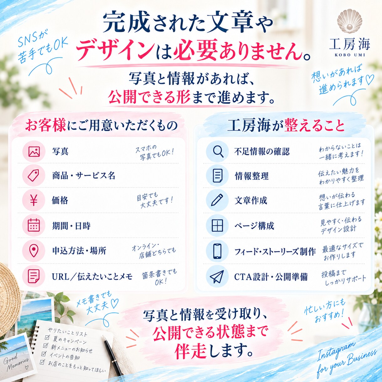 Instagram募集・告知投稿を作ります 公開できる状態までまとめて完成 イメージ5