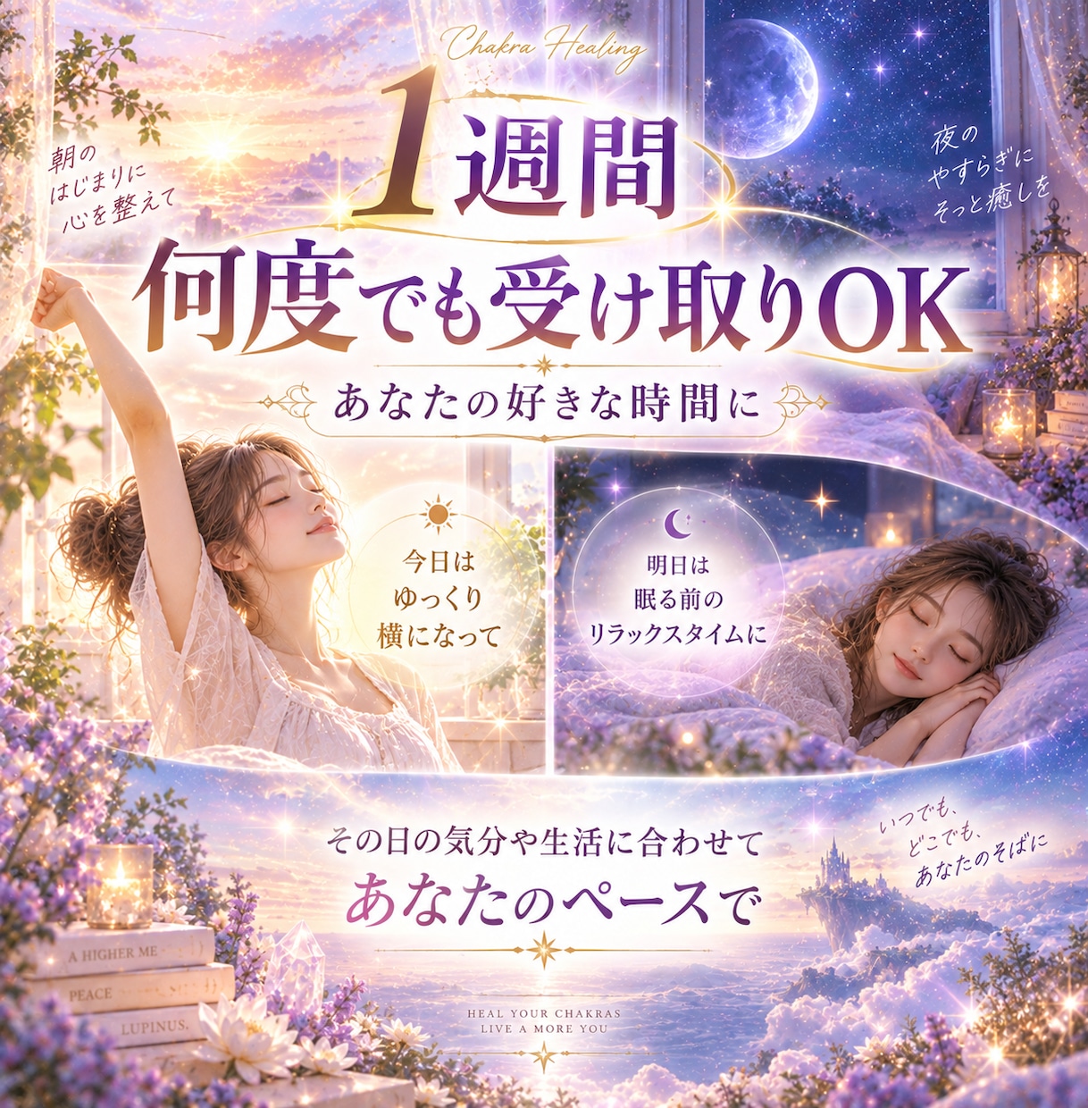 1週間何度でも受け取り可能チャクラヒーリングします 頑張るあなたへ♡7つのチャクラから癒しを♡遠隔ヒーリングです イメージ3