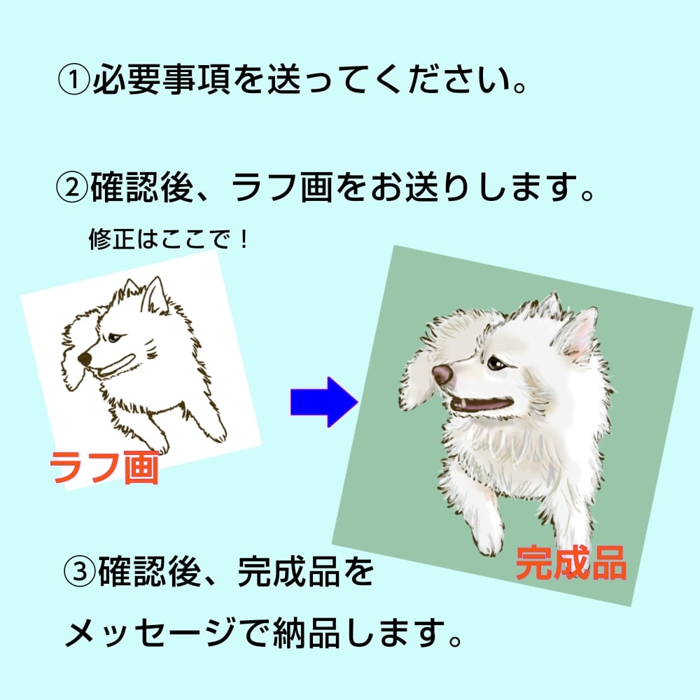 あなたのうちの子を可愛く描きます プレゼント、アイコン、オリジナルグッズにどうぞ！ イメージ8