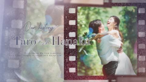 オシャレなフィルム調のプロフィール動画制作します 【結婚式プロフィールムービー】DVD納品も対応♪ イメージ5