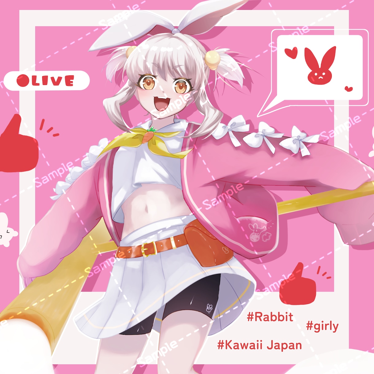 夢絵や創作などの一枚絵などを作成いたします コテ同/配信者様へのイラストプレゼントにも！ イメージ6