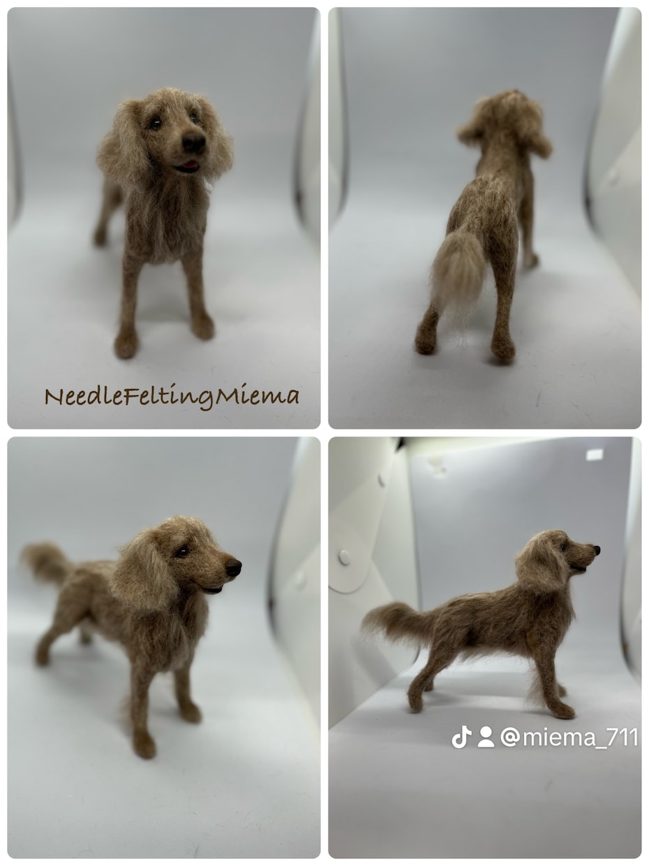羊毛フェルトで作るリアルな犬の制作方法になります 愛犬さんを羊毛フェルトで作ってみませんか？ イメージ6