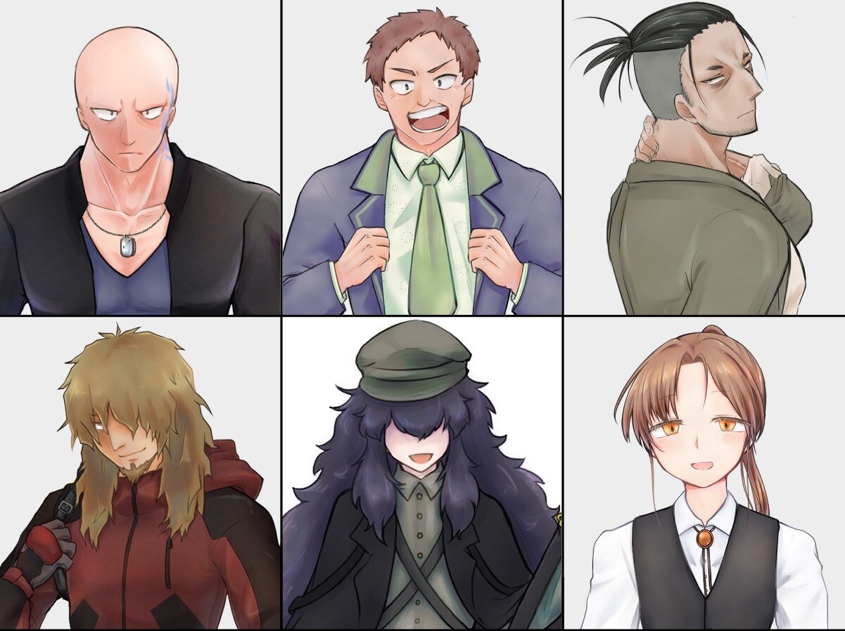 ちょっとクセのあるTRPGの立ち絵をお描きします ちょっとクセのある人物を描きます。覆面や性別不明も可 イメージ2