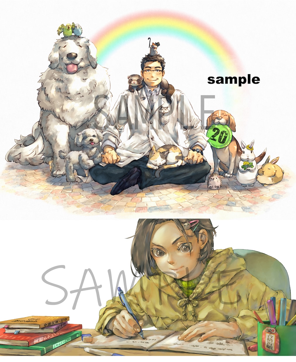 イラスト、キャラデザ、漫画、挿絵、動画用、描きます 少年少女、筋肉おじさん、人外ケモノ獣人、ご予算内、複数枚OK イメージ7