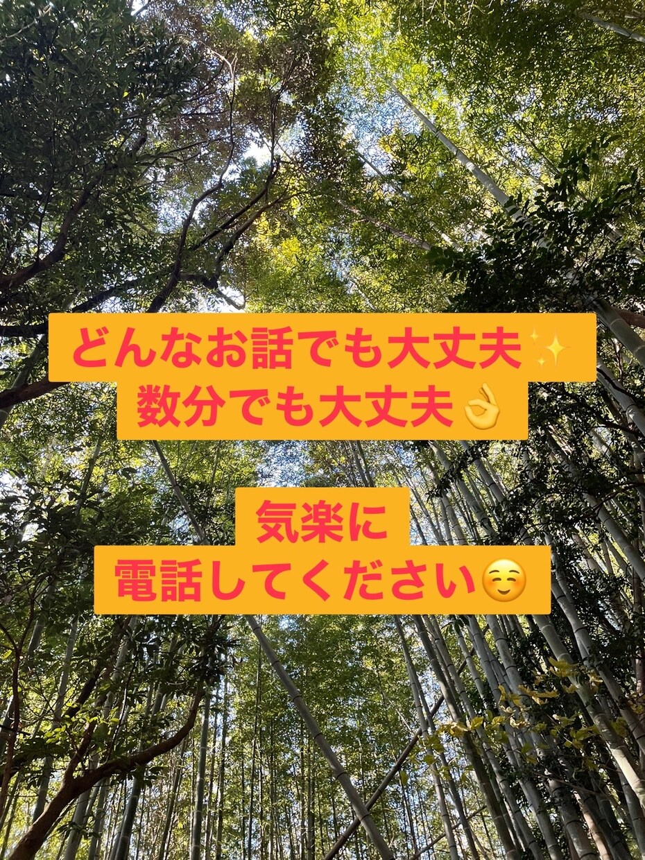 雑談しましょう＾＾どんなお話もお聴きします 数分でもOK！老若男女、どなたのお話も一生懸命聞きます イメージ1