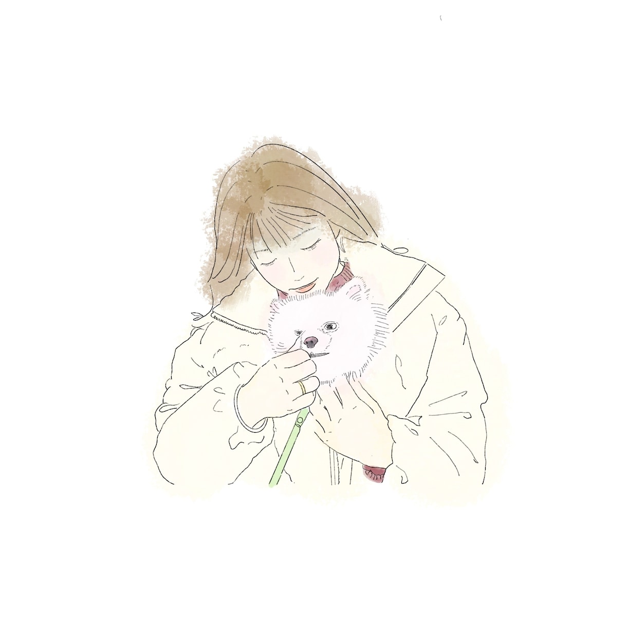 お写真からお洒落な雰囲気の似顔絵イラスト作成します シンプルな線画の似顔絵風イラストを作成します！ イメージ4