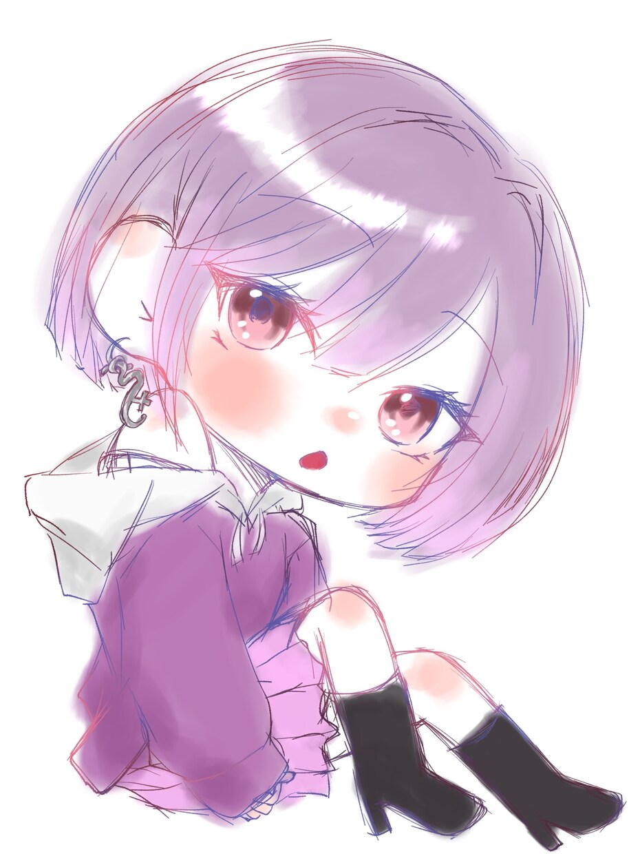 かわいい女の子をかきます ミニキャラメインでかきます！女の子が得意です イメージ2