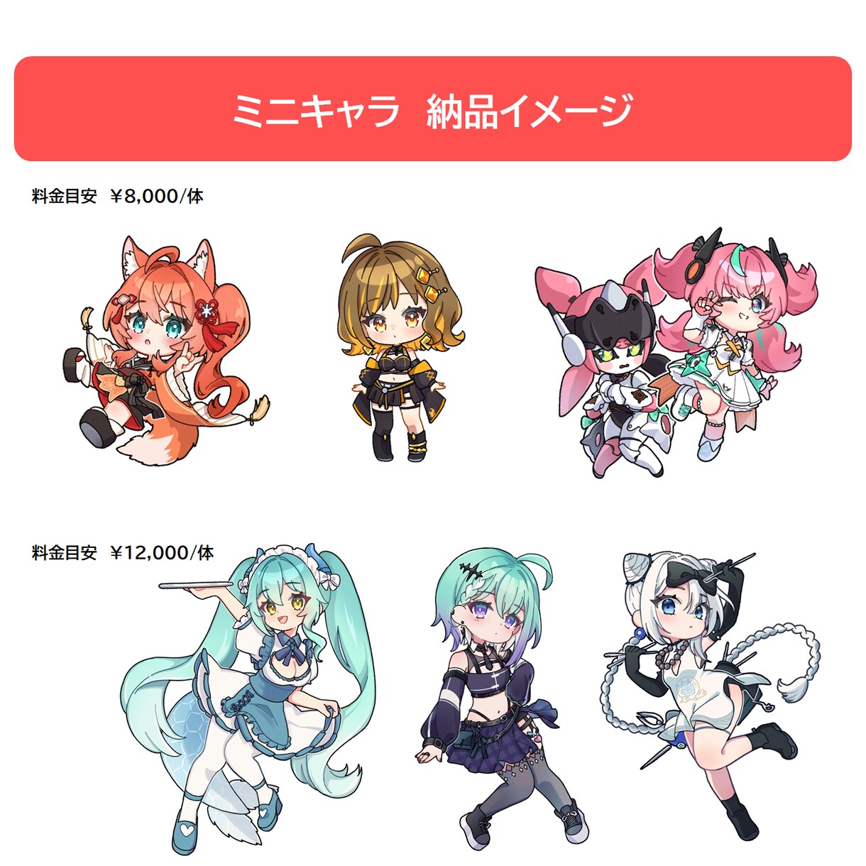 著作権譲渡込み◎可愛いキャラクターお描きします 可愛いキャラを、SNSや配信で安心してお使いいただけます。 イメージ5
