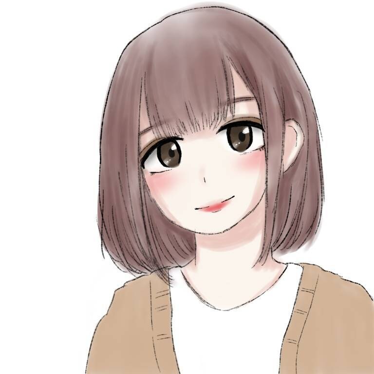 女の子のふわっとしたイラスト描きます あなたの似顔絵、オリキャラバストアップの女の子を イメージ1