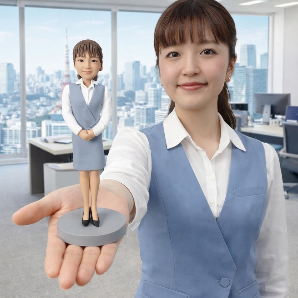 写真から作るオーダーメイドフィギュア 似顔人形ます 社長 昇進・就職・退職祝いに｜上司・同僚への感謝 イメージ4