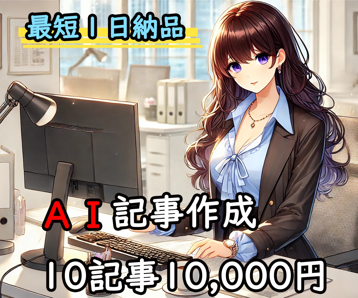 最短１日納品！AI記事作成１０記事執筆します AI記事作成で最短１日で納品します！ イメージ1