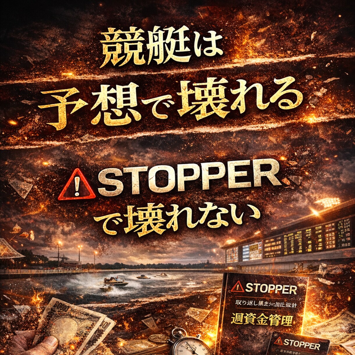 競艇の取り返し暴走を止めます。資金崩壊を防ぎます 意志に頼らず仕組みで停止します。連敗後の理性を代行する設計図 イメージ5