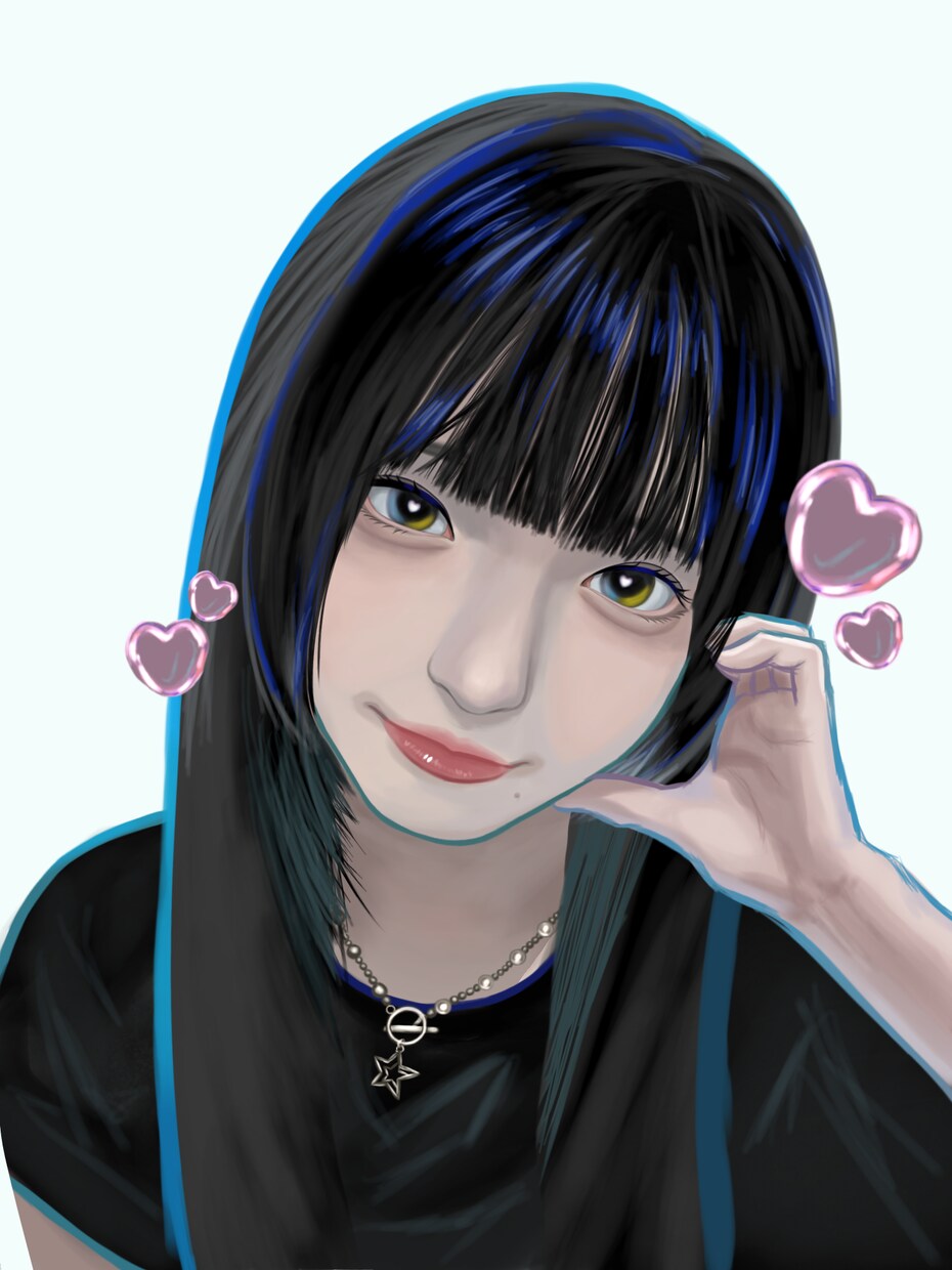 デジタルリアル似顔絵を作成します 似顔絵作成　友達、家族の似顔絵作成 イメージ2