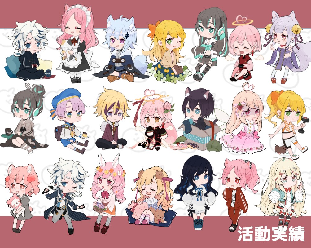 商用可◆差分5種無料！デフォルメ絵作成します Vtuber様歓迎◆アイコンやグッズ、配信にどうぞ！ イメージ4
