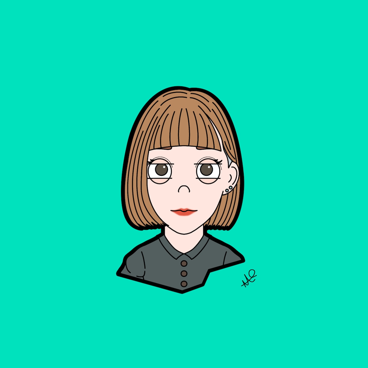 最短１日！おしゃれな似顔絵イラスト描きます お写真・顔画像を元に、似顔絵イラスト・アイコン描きます！ イメージ6