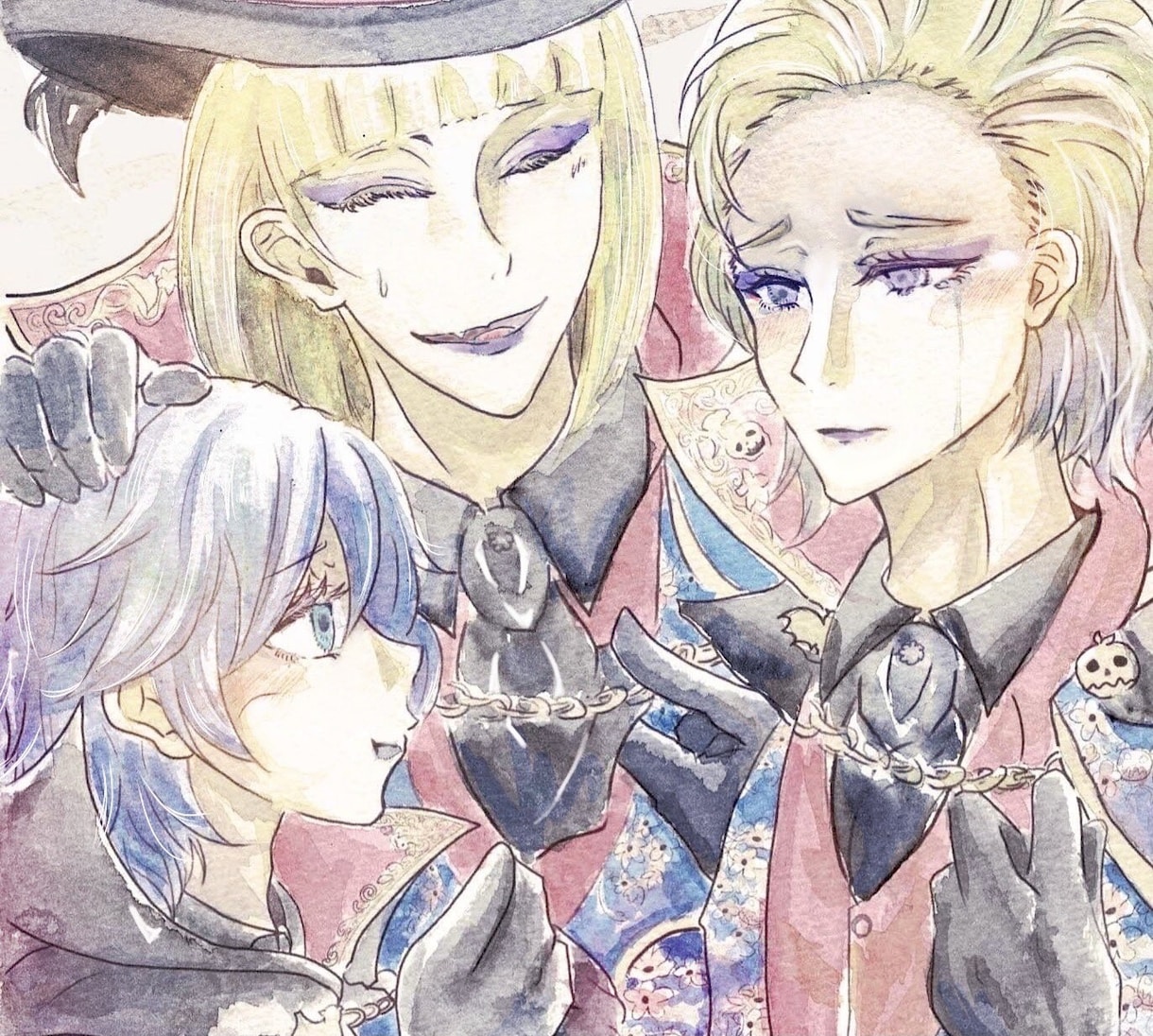 アニメ、漫画キャラのイラストをかきます SNSアイコンやポストカードなど水彩画メイン イメージ8