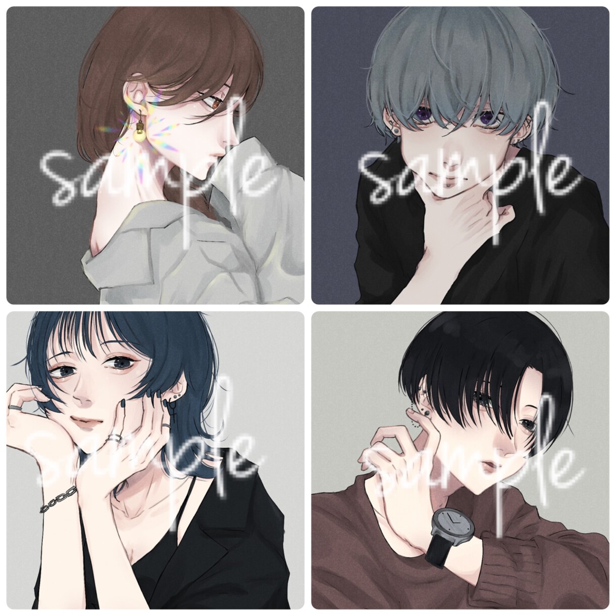 ご希望にお答えできるようなアイコン制作します 主に10〜20代くらいの人物絵を得意としています！ イメージ2