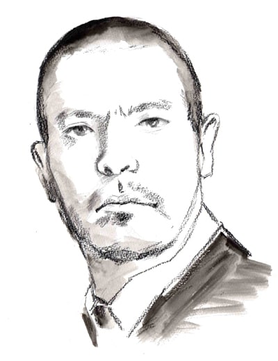モード系の似顔絵を鉛筆と水彩で描きます お洒落にキリッと似顔絵を描きます！ イメージ5