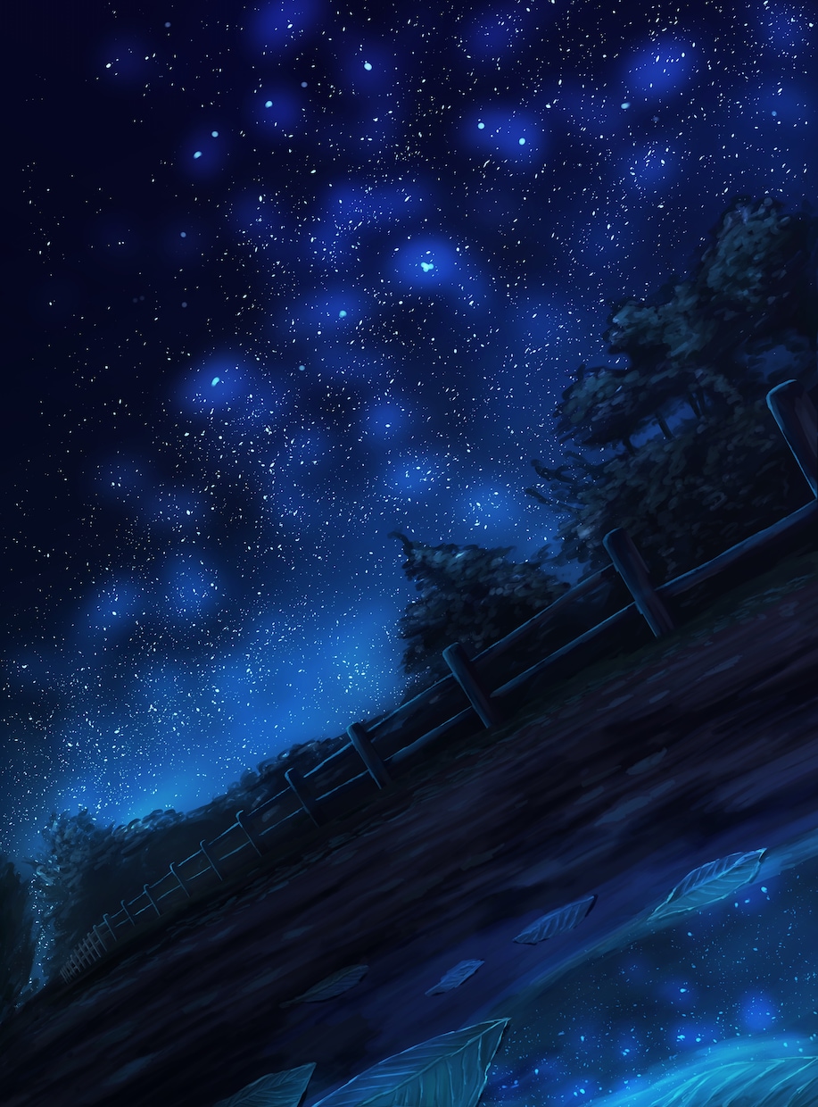 幻想的な星空のイラストを描きます プレゼントや動画内のイラストなどにご利用いただけます。 イメージ1