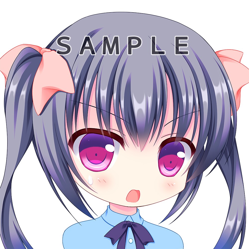SNSで使える萌え系イラストアイコン描きます twitterやブログなどに使えるあなただけのアイコンです イメージ5